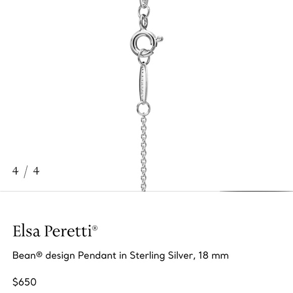 Tiffany & Co. Elsa Peretti Bean Necklace - Picture 9 of 9